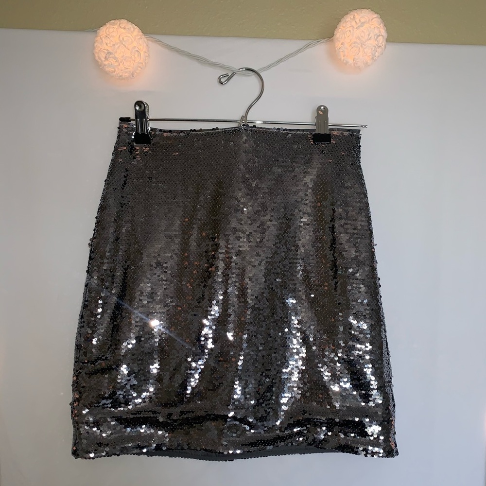 ASOS super comfy grey/silver sequin skirt